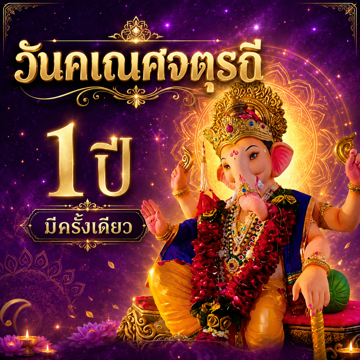 วันคเณศจตุรถี เทศกาลบูชาพระพิฆเนศ
